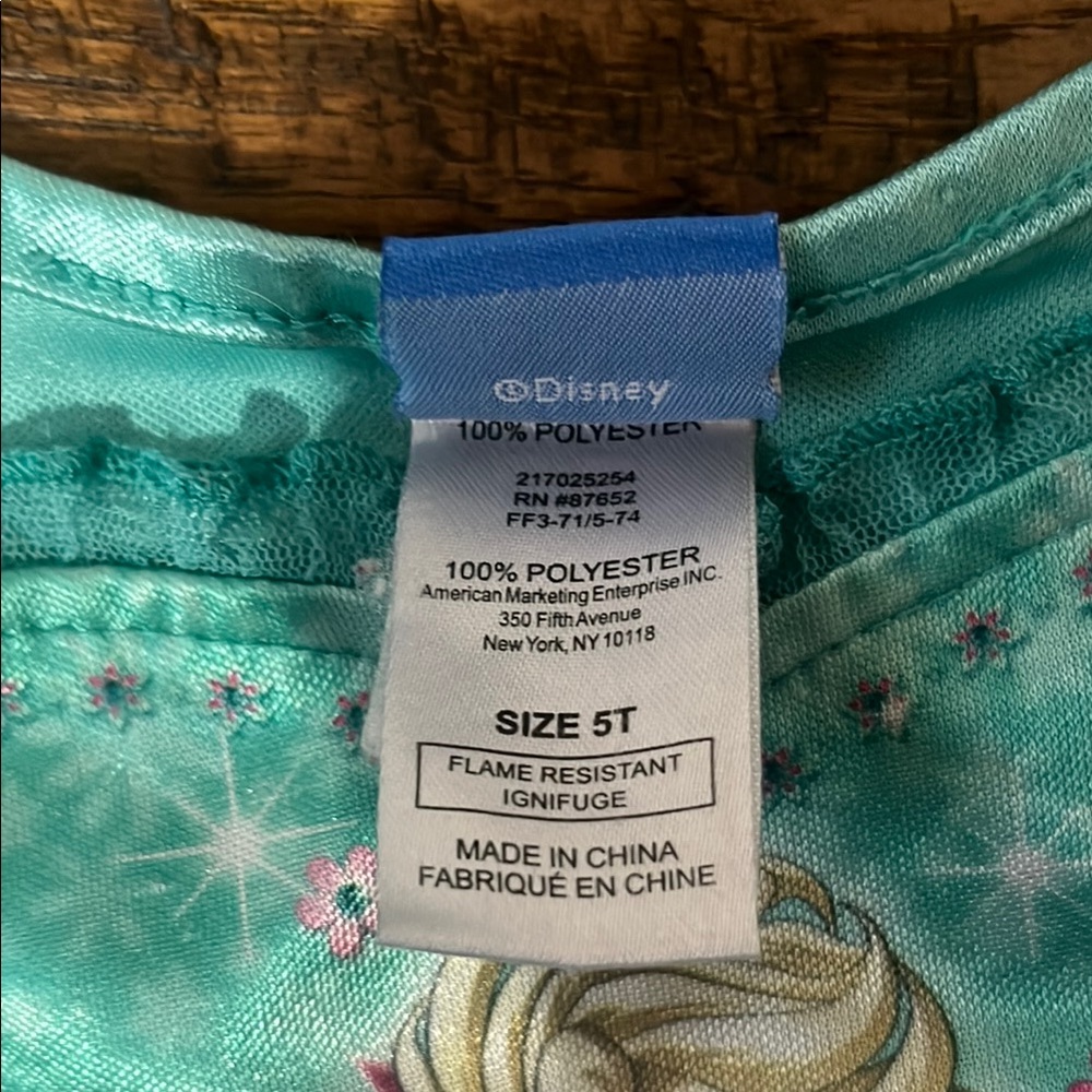 Disney Blue and Pink Embellished Puff Sleeve Sundress - Picture 2 of 3